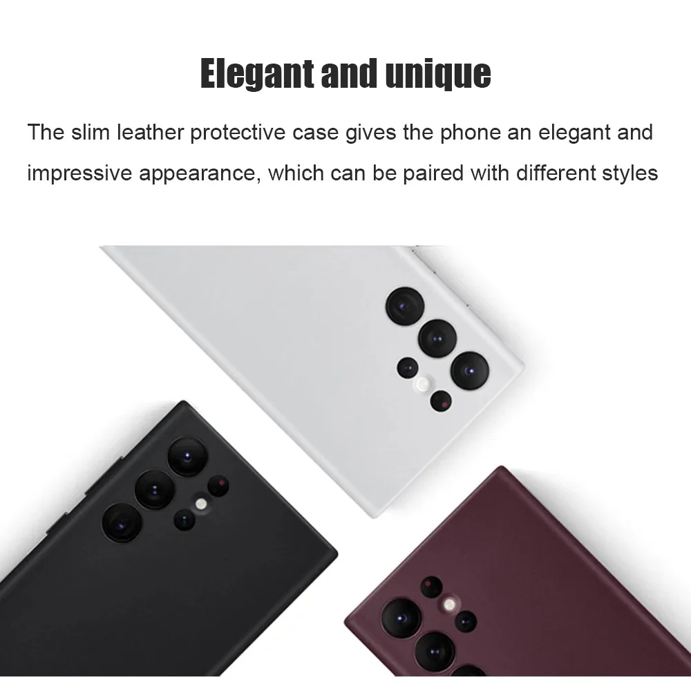 Original For Samsung Galaxy S22 Ultra Leather Cover Protective Phone Case for Galaxy S22Ultra Original Case EF-VS908LEEGUS