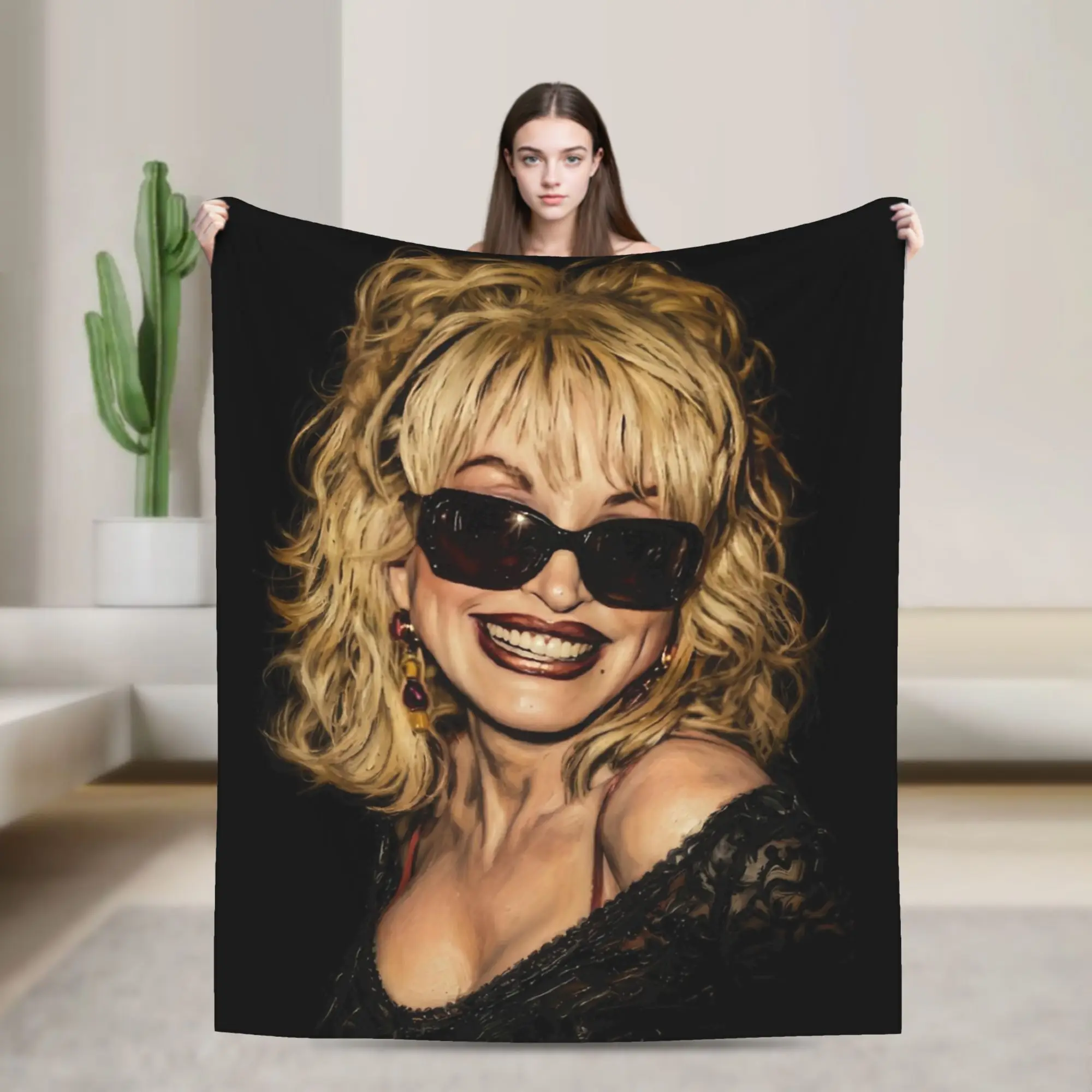 RIP Dolly Parton Blanket Super Soft Cozy  Throw Blankets for Sofa 50x60 Inch Multi-size Rug Piece