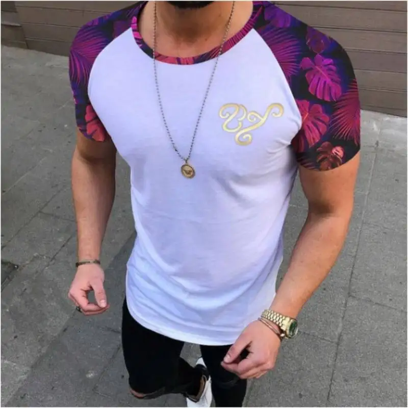 New Men's Fashion Sports Fitness Assorted Colors Short Sleeve T Shirt Summer Men T-shirt Slim Fit O-neck Thin T Shirt Large Size