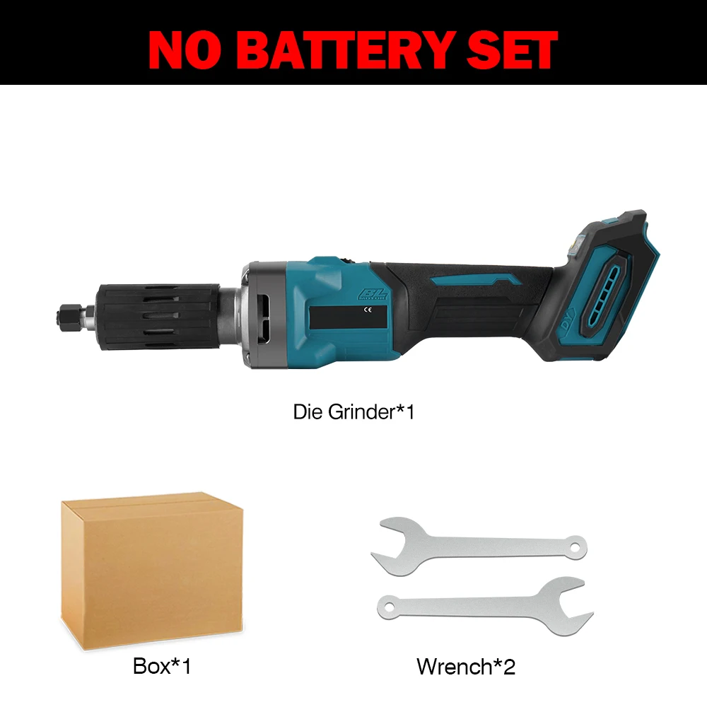 35000 RPM Borstelloze Stiftslijper 6mm 2000 W Elektrische Draadloze Variabele Snelheid Rotary Gereedschap Voor Makita 18 v Batterij
