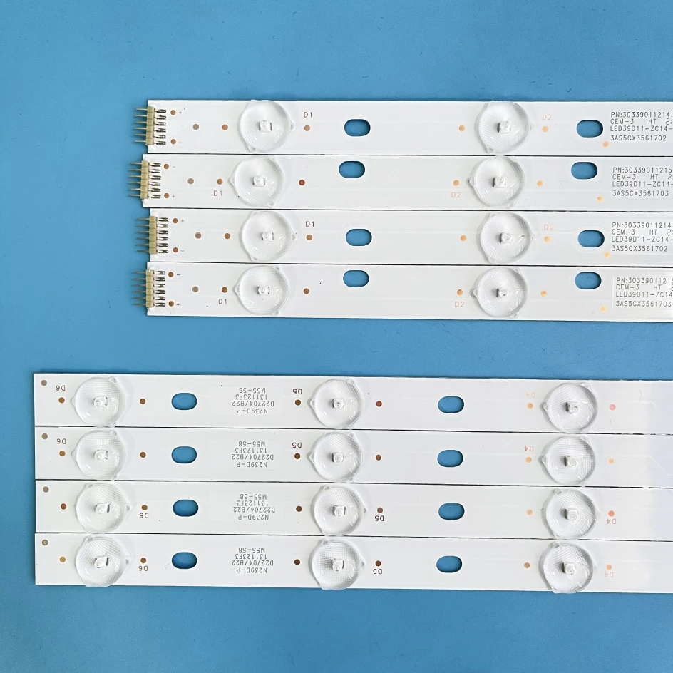 8 Uds. HA Condoto LE STRISCE LED39D11-ZC14-01 (C) LED39D11-ZC14-02 (C) LED39D11-ZC14-03 (C) LED39D11-ZC14-04 (C) v390HJ1-P02 (C) PLE-