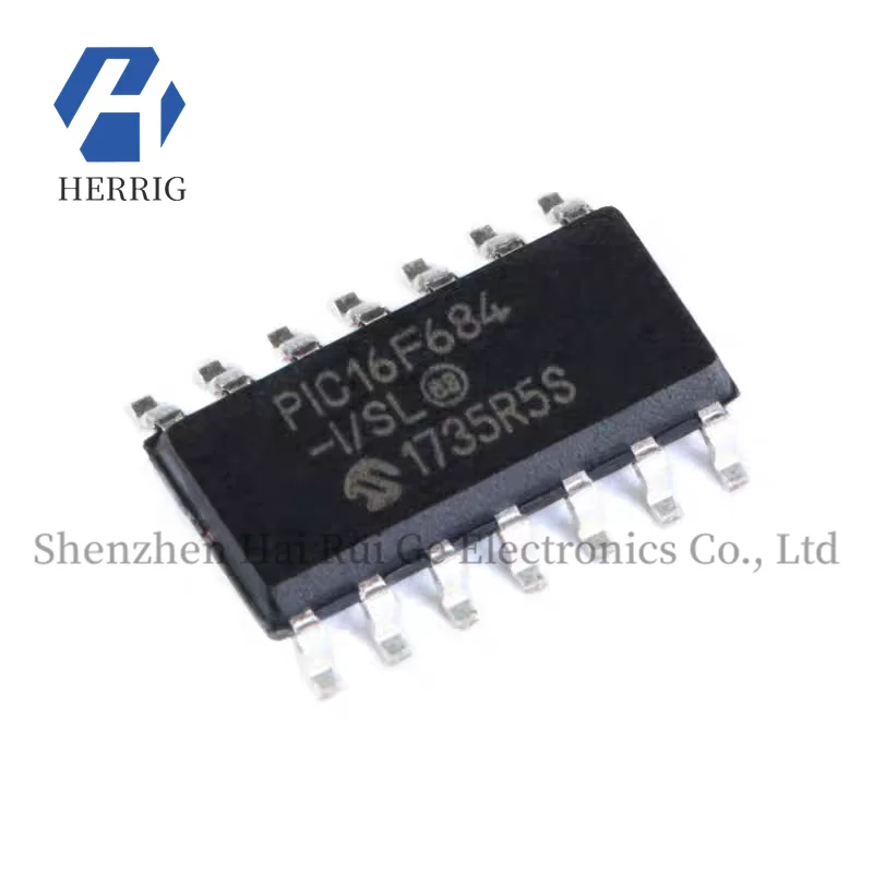 

Original genuine SMD PIC16F684-I/SL SOIC-14 microcontroller/8-bit chip