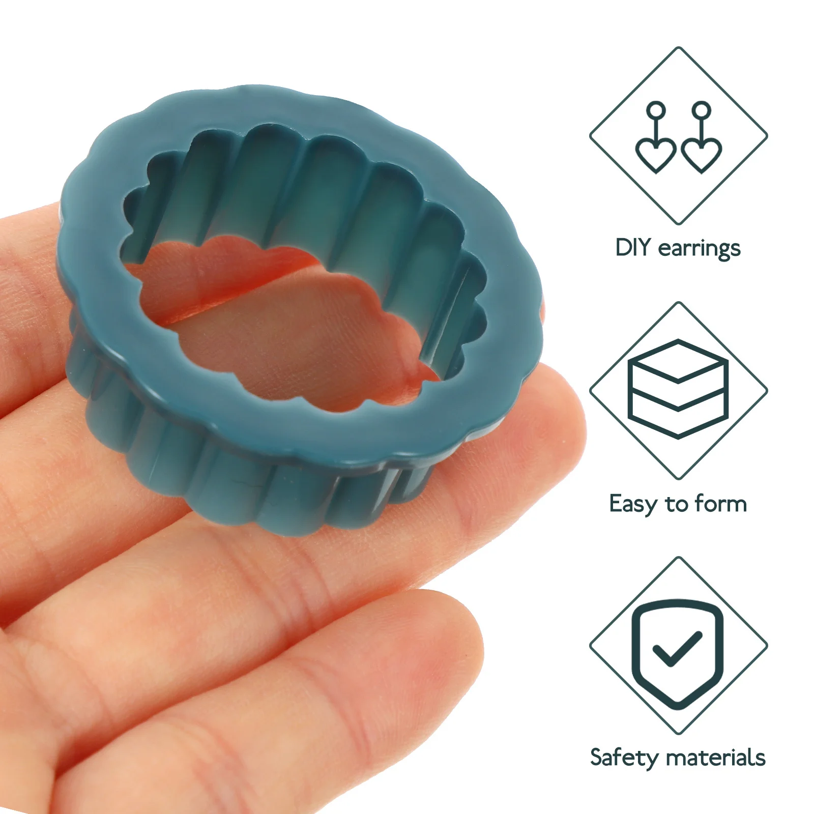 

1 set 1 Set Cutters For Earrings Making Polymer Clay Diy Tools Jewelry Craft Kit Pottery Cutter Mold Clay Cutting Tool