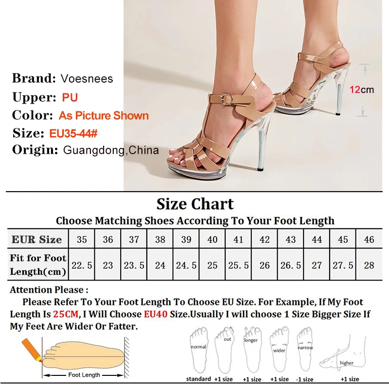 Black Lacquer Leather High Heels Summer New Fashion T Strap Sandals 12CM Office Women Shoes Crystal Printed Sole Sexy Model Pump