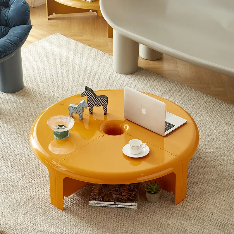 Modular Scandinavian Coffee Table Mid-Century Detachable Side