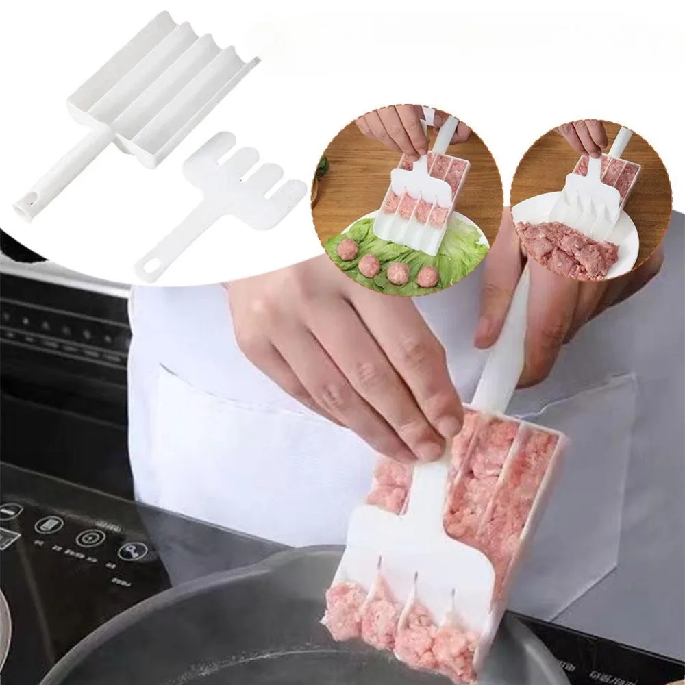 1set Meatball Maker Machine Fried Beef Meat Fish Balls Making Mold Non-Stick Meat Shaper Tools Kitchenware Cooking Gadgets