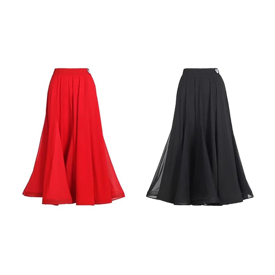 Abito da ballo latino femminile con gonna lunga di loto per abiti da ballo moderni per le donne