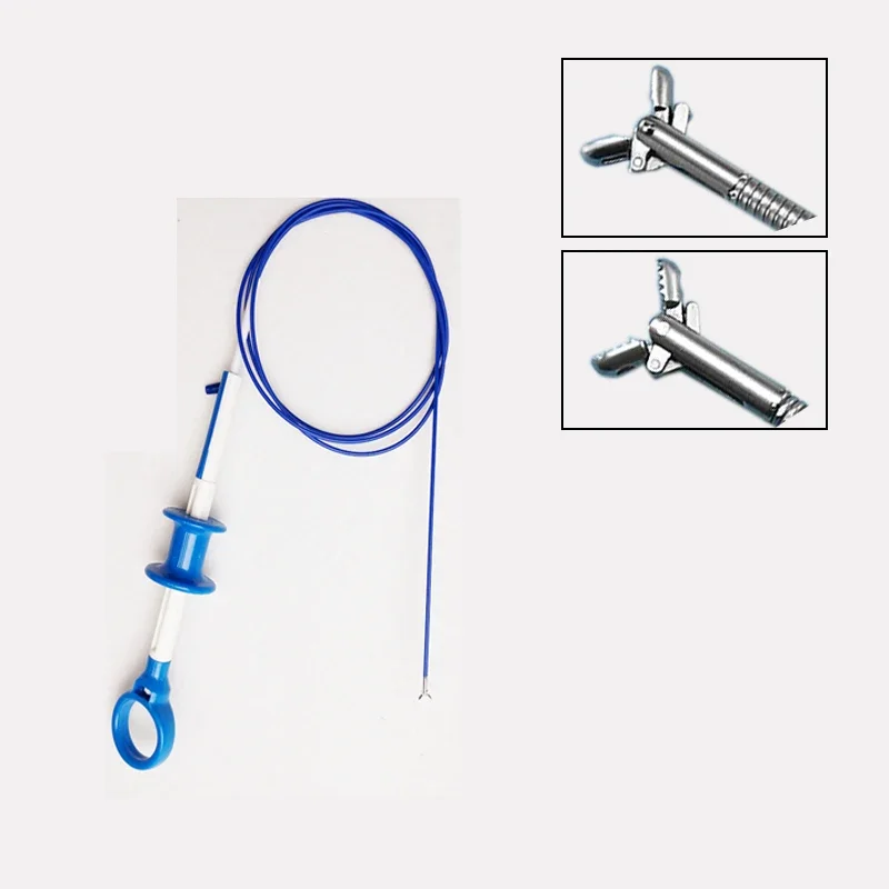 Disposable forceps for endoscopic cystoscopy, bronchoscopy, gastroscopy, and laryngoscopy biopsy