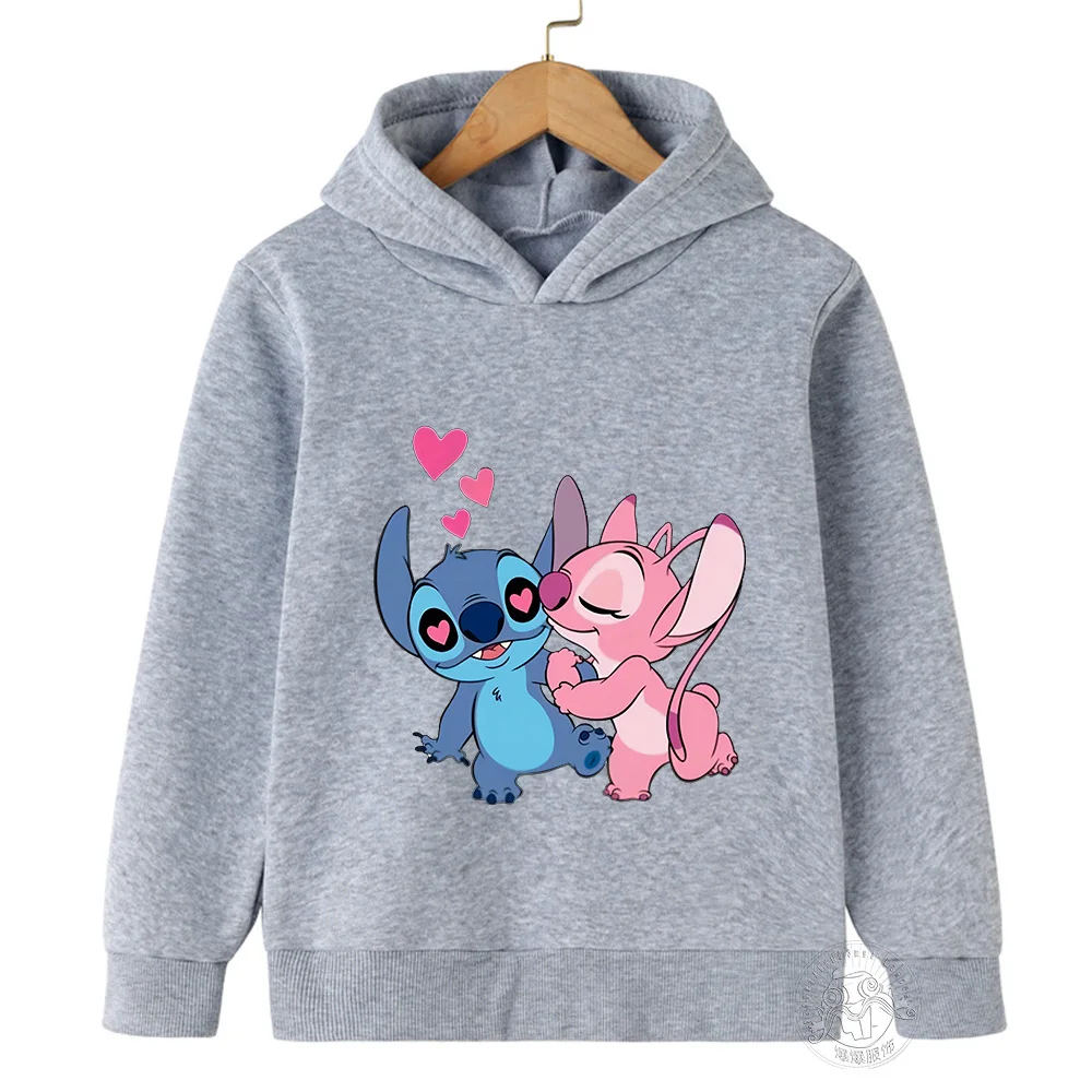 New Children\'s Cartoon Print Stitch Kawaii Fashion Comfortable Sweater Men\'s and Women\'s Sports Casual Shirt Multi color