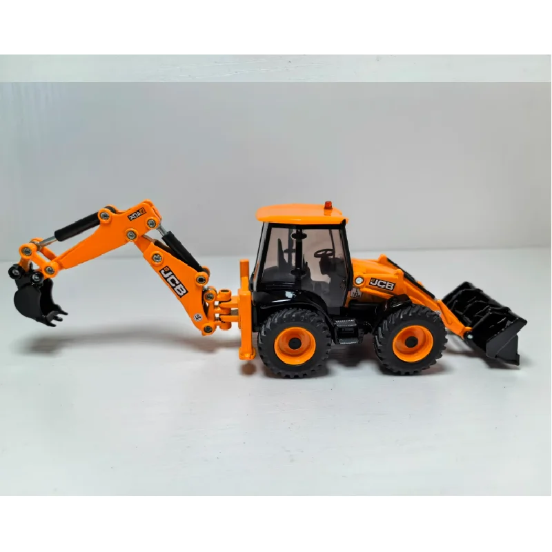 Diecast 1:50 Scale JCB 4CX Backhoe Loader Engineering Alloy Vehicle Toys Cars Model Classics Adult Souvenir Gifts Static Display