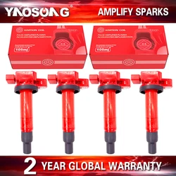4PCS IGNITION COIL FOR TOYOTA Prius YARIS SCION ECHO 1NZ 2NZ 1.3 1.5L 90919-02240 9091902240 90919-02265 9091902265 UF316 UF-316