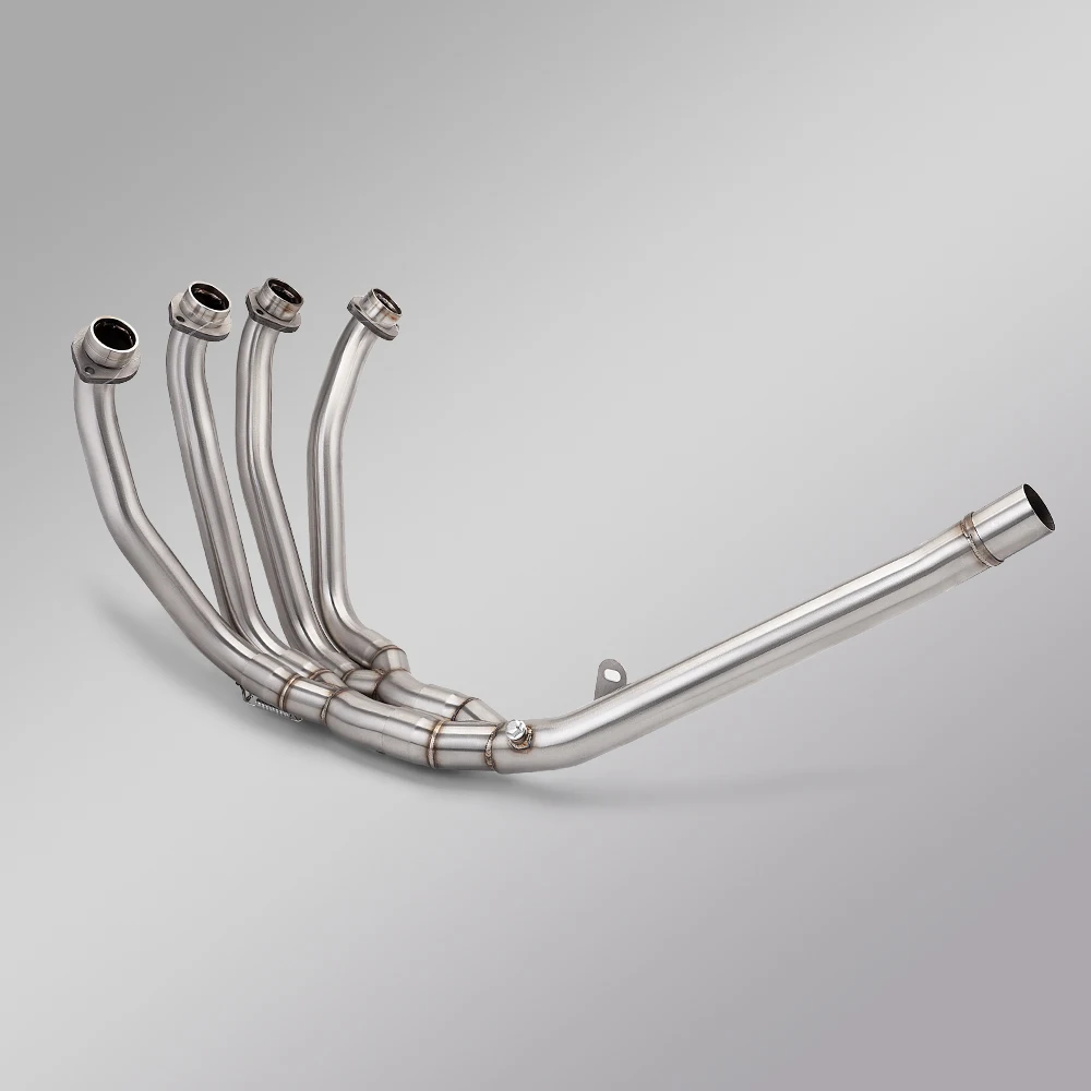 Full motorcycle exhaust system for GSX-R1000 models from 2017 to 2024 slip-on front tube link pipe that