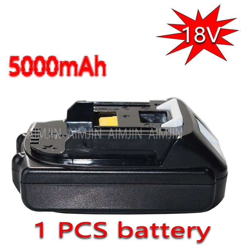 

AIMJIN For Makita BL1830 18V 5000mAh Power Tools Battery Replacement BL1815 BL1840 LXT400 194204-5 194205-3 194309-1