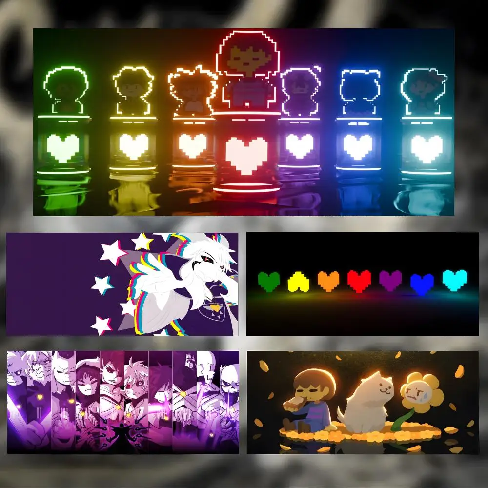 

game indie U-Undertale Mouse Pad Large Thick Desk Pad Stitched Edges Gaming Mouse Mat for PC