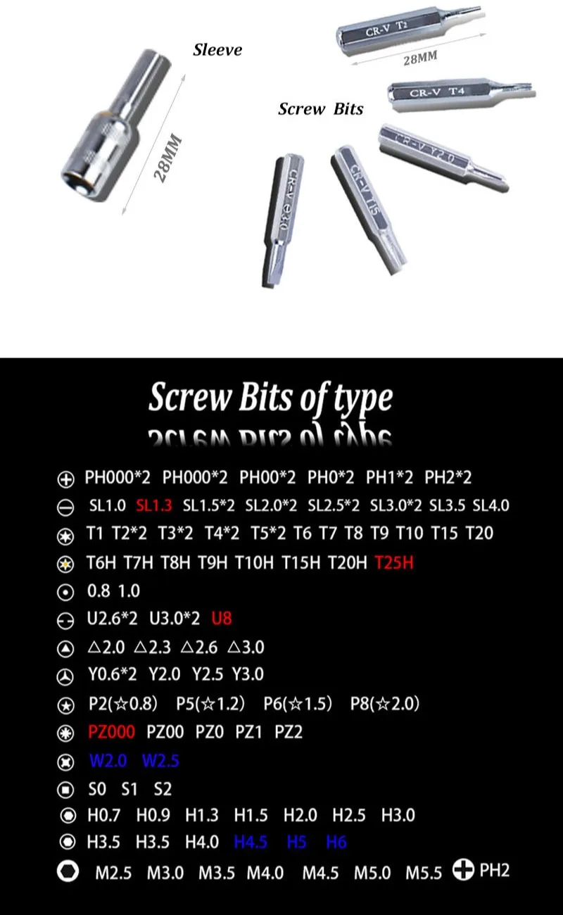 115-in-1-Multifunktions-Präzisions-Magnetschraubendreher-Set für Computer, PC, Handy-Ausrüstung, Reparatur, Schraubendreher-Set, Handwerkzeuge