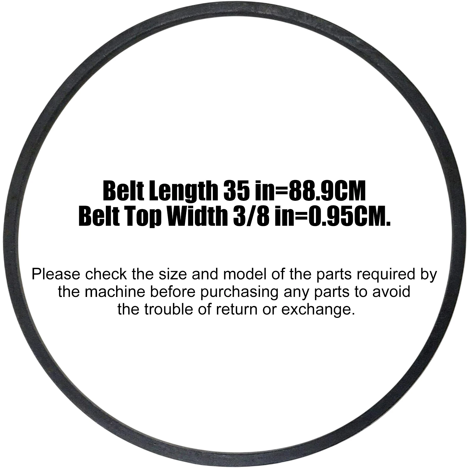 07200101 Snow Blowers Drive Belt for Ariens Craftsman Poulan Husqvarna, Replaces 7200101 165897 (3/8