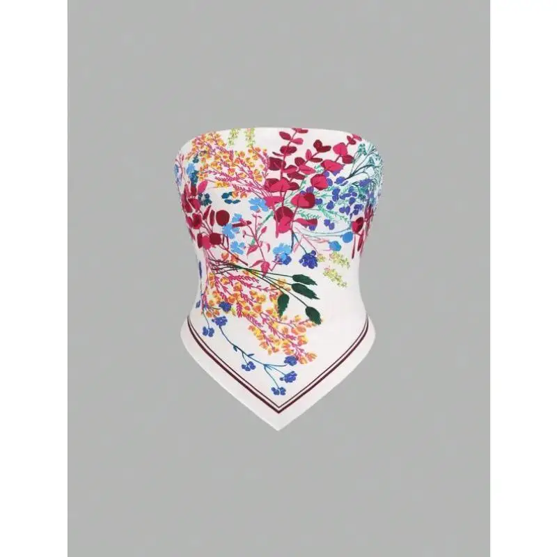 

Новая женская укороченная блузка-топ с асимметричным подолом и принтом, из утолщенной искусственной кожи, для женщин среднего возраста.