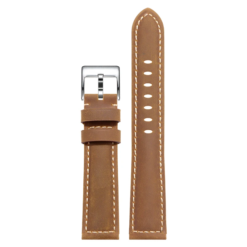 shengmeirui XL verlängertes Länge 140+90 mm Lederarmband für Hamilton Panerai SEIKO verlängertes und verdicktes Herrenuhrenarmband 22MM24MM 5