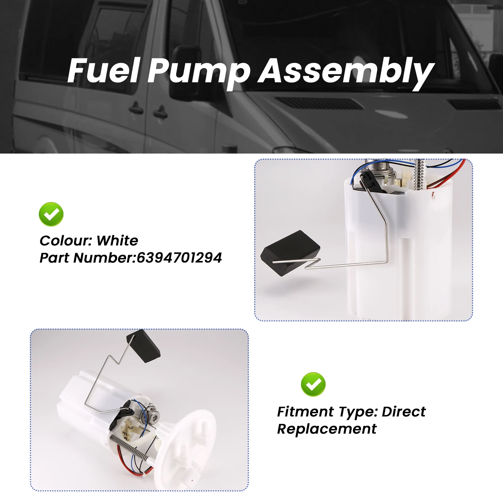 

6394701294 Auto Spare Parts New Fuel Pump Assembly Fuel Pump Module Kit For Mercedes Benz Sprinter VIANO VITO/