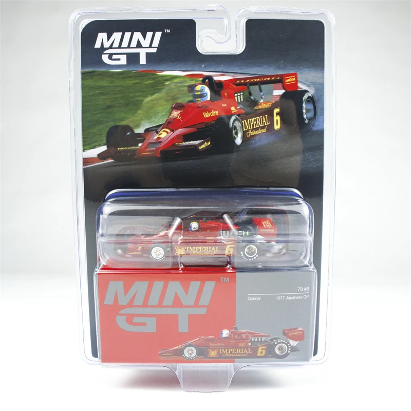 سيارة ميني جي تي 1:64 78 رقم 6 جونار نيلسون 1977 اليابانية GP Racing Diecast Model Car