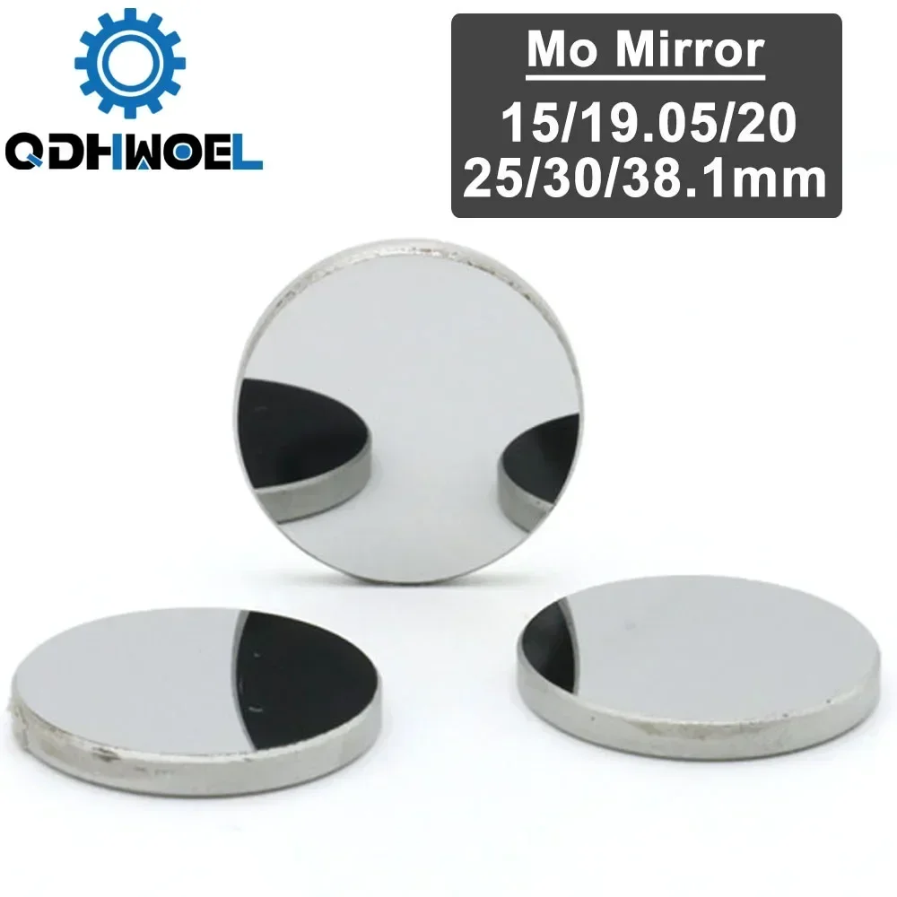 High Quality Co2 Laser Mirror Dia. 15 19.05 20 25 30 38.1mm Mo Reflect Mirror For Co2 Laser Engraving And Cutting Machine