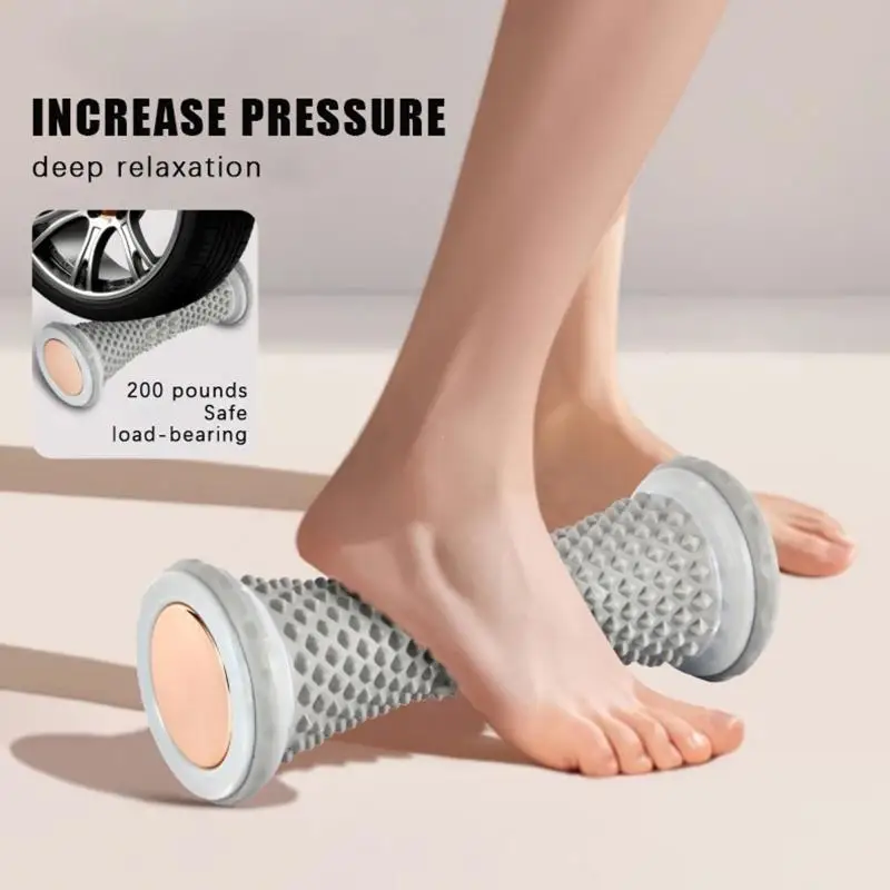 New Silicone Foot Massage Roller With Textured Bumps Relieves Foot Pain Prevents Fasciitis Perfect For Home Office Daily Use