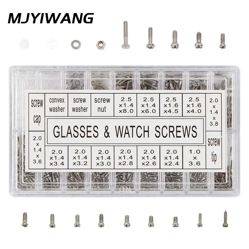 Watch Tool Repair Kit - 18가지 크기 안경 및 시계 나사