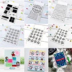Little Kangaroo/Panda Animal Agenda Cutting Dies and Stamps Colorblock Gifts Alphabet StampSet For DIY Scrapbooking Craft Making