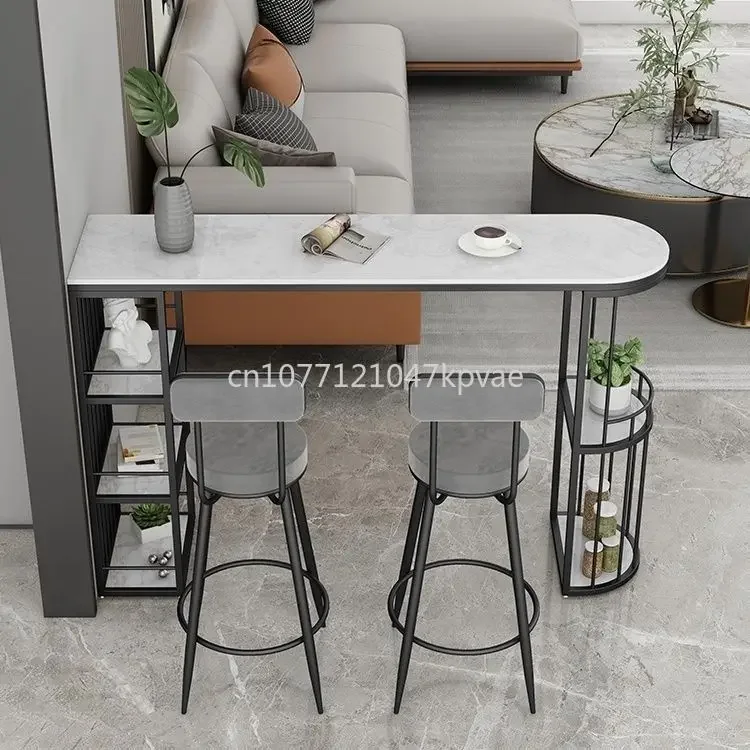 Modern Simple Light Luxury Bar Table and Chairs for Home Living Room Partition