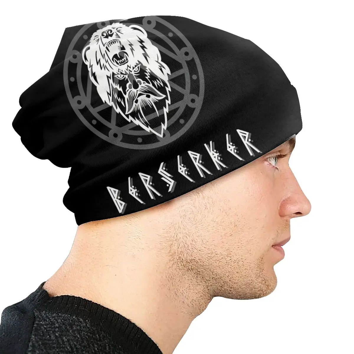 Berserker Thin Skullies Beanies Fashion Caps For Men Women Viking Ski Caps Bonnet Hats