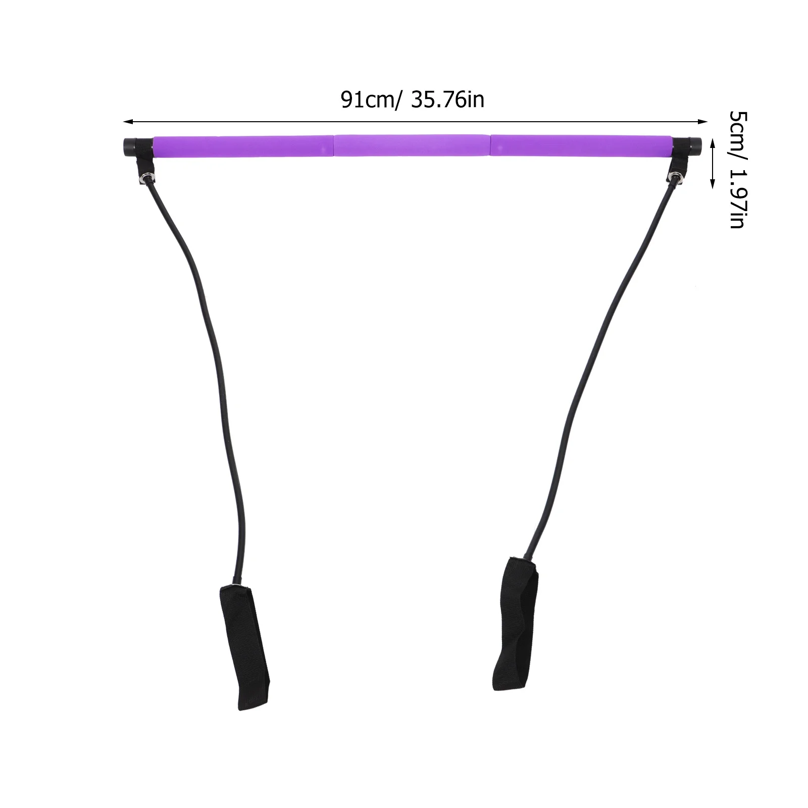 Bande de résistance de barre de Pilates, 1 pièce, entraîneur de Fitness Durable pour la gymnastique à domicile, équipement d'exercice, bande de résistance de Pilates