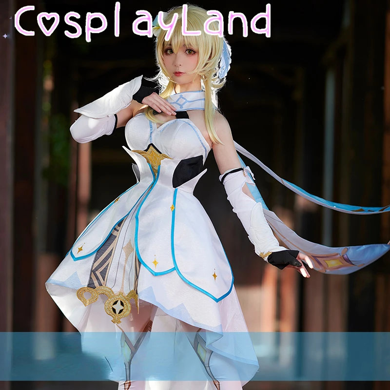 Game Genshin Impact Lumine Cosplay Costume Women Suit Lumine Costume Genshin Impact Cosplay Girl Lolita Dress Fancy Outfit