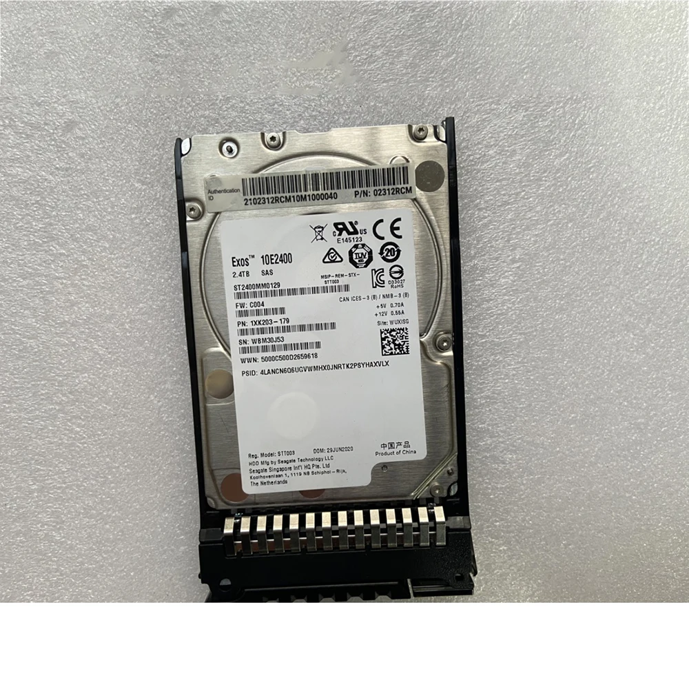 2.4TB For 02312RCM N2400S1210W4 2400GB SAS 12Gb/s Hard Disk  2.4T  10K 2.5