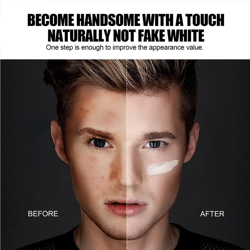 Men Makeup Cream Acne Mark Concealer Hydrating Moisturizing Oil control Freckle Removing Firming Whitening Male Facial Cosmetic