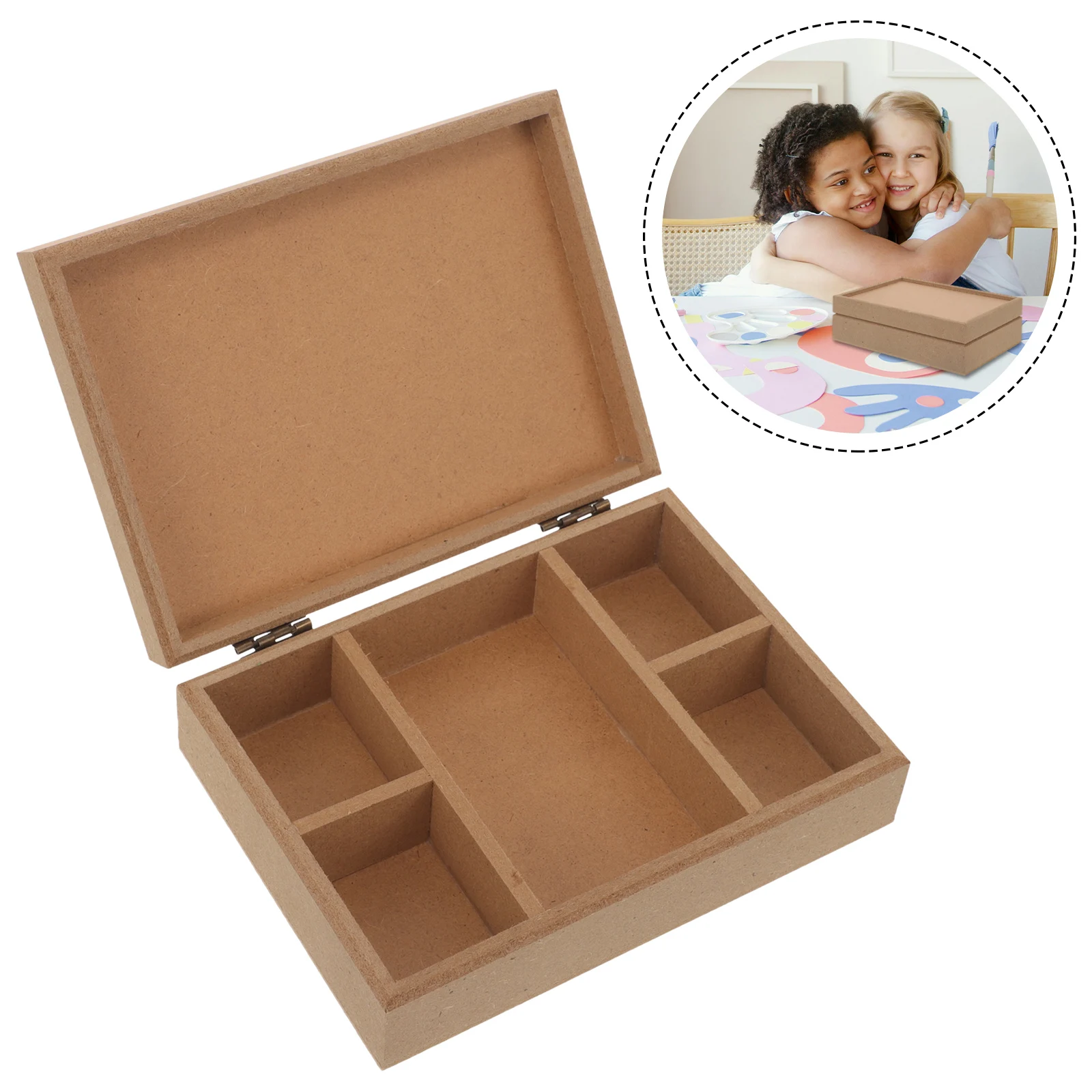 

Keepsake Storage Box Small Unfinished Boxes Other Educational Bead Wooden Child