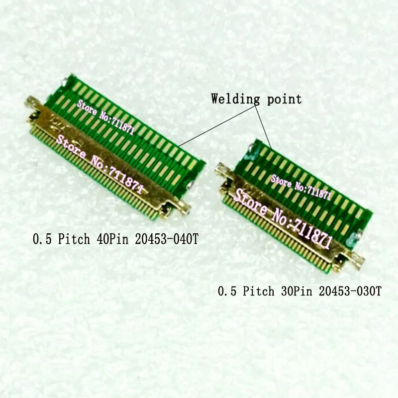 0.5 Pitch 20453-030T 20453-040T 30P 40P Welding Screen cable connector Adapter 40P 30Pin EDP Connector 30 40P Adaptor Jack plug