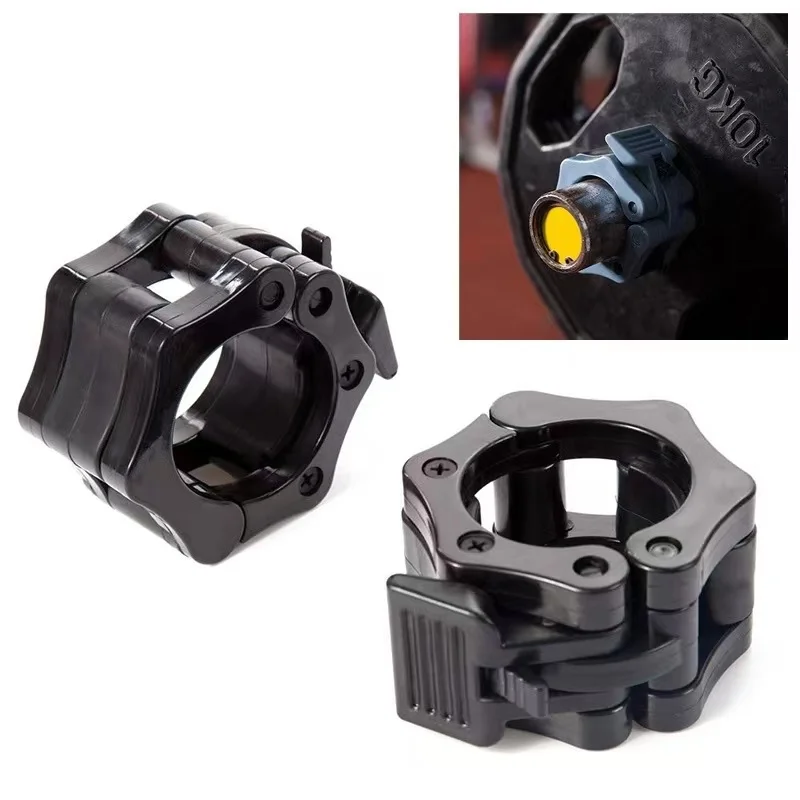 1pcs Locking 25/28/30mm Standard Bar Dumbbell Barbell Collars Lock Clips Clamp Weight Lifting Gym Fitness Bodybuilding