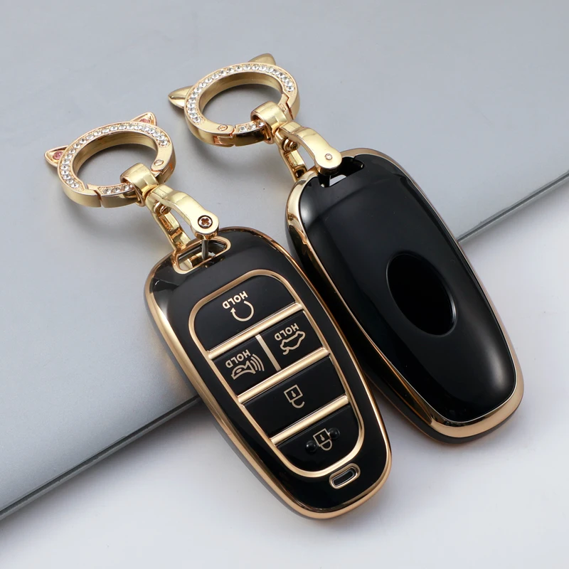สำหรับ Hyundai Sonata Nexo DN8 Santa Fe TM Tucson NX4 Staria Ioniq Shell 2020 2021 2022 4/5/7ปุ่ม Key Fob