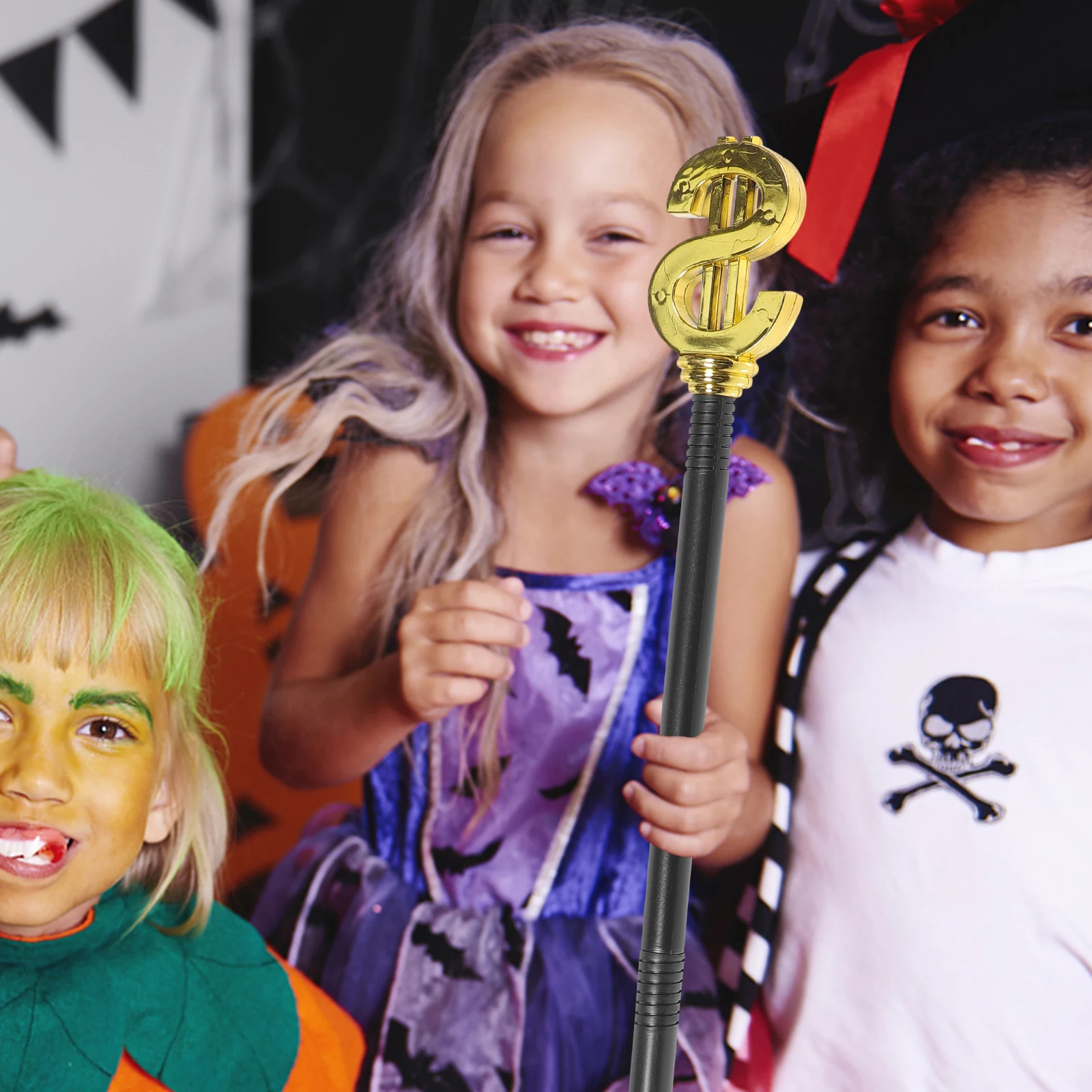 

2pcs Halloween Cane Prop Ornate Walking Stick For Cosplay Costume Party Decor Symbol Of Power Costume Prop Halloween Decorative