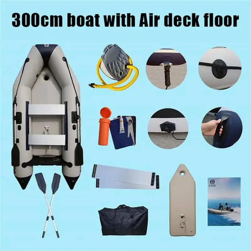 SolarMarine PVC 3M Rigid Inflatable  Boats High Quality Assault Boat River Raft  Dinghy with CE Certificate 4luxury life vest