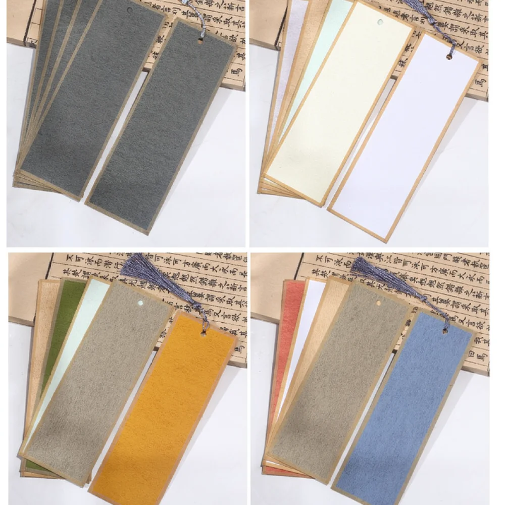 Vintage Blank Bookmark Chinese Style Xuan Paper For Brush Painting Calligraphy Stationery Decorative Art Supplies
