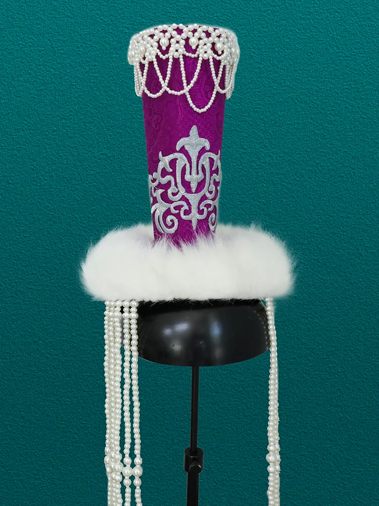 ele-purple-mongolian-ladies'-hat-national-dance-performance-high-end-wedding-photoaphy-faion-ow-fur-cap-ethnic-sle
