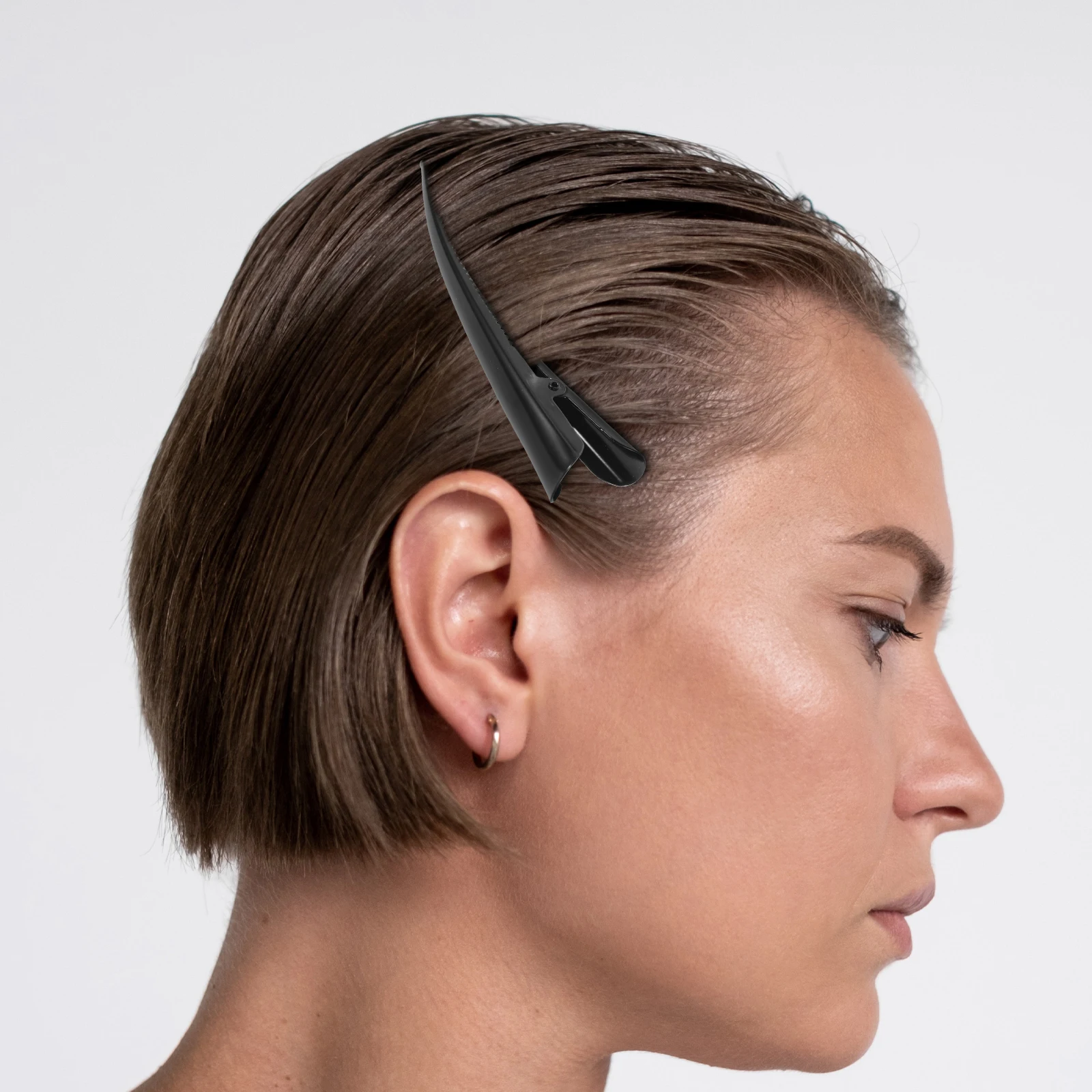 

3Pcs Duckbill Hair Clips Metal Curl Holders Simple Elegant Design Comfortable Hair Accessories for Women Office Crafts