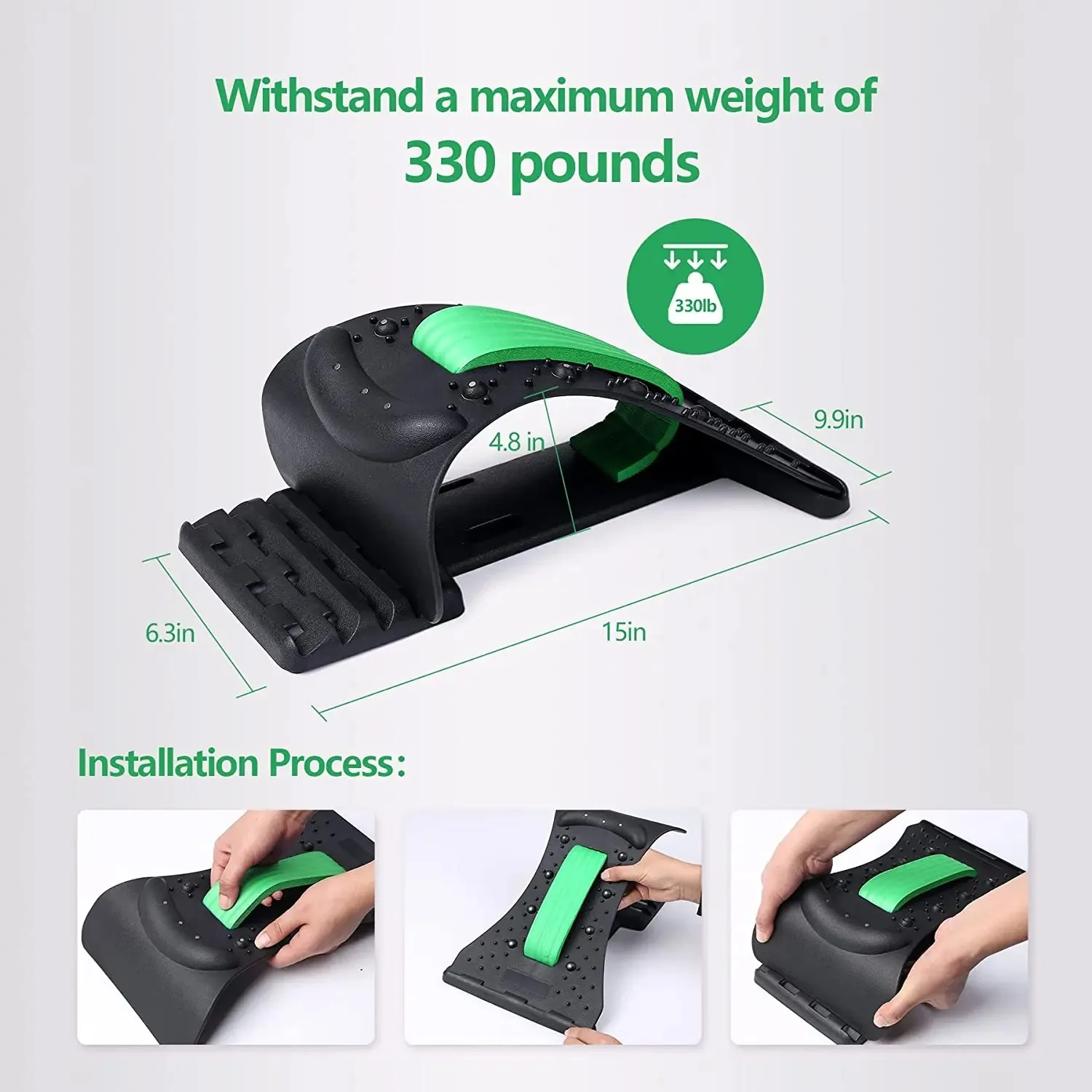 4 레벨 목 스트레칭 마사지 장치 목 어깨 들것 자궁 경부 척추 지원 릴랙서 근육 마사지 보조 도구