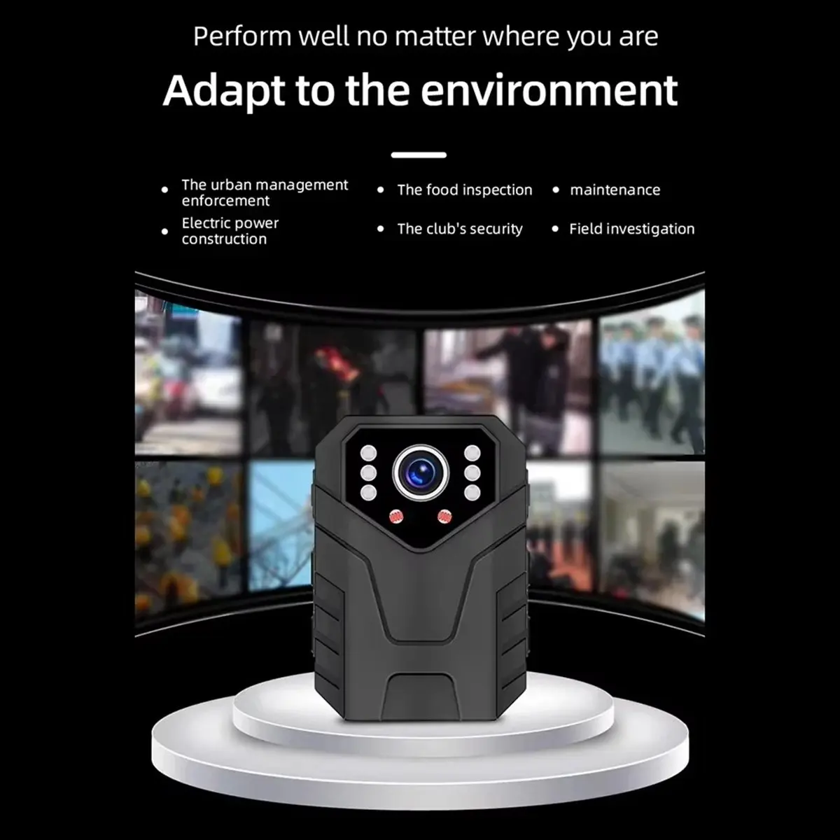 Friendly!Mini Body Camera Full HD 1080P 2 Inch IPS Touch Screen Night Vision Video Recorder Security Guard Police Body Cam
