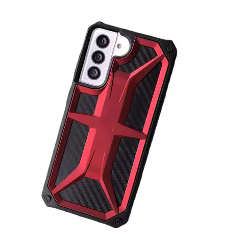 Luxury Carbon Fiber Pc Tpu Hybrid Phone Cases For Samsung Galaxy S23 S22 S21 S20 Plus Note20 Ultra Original Shockproof Cover