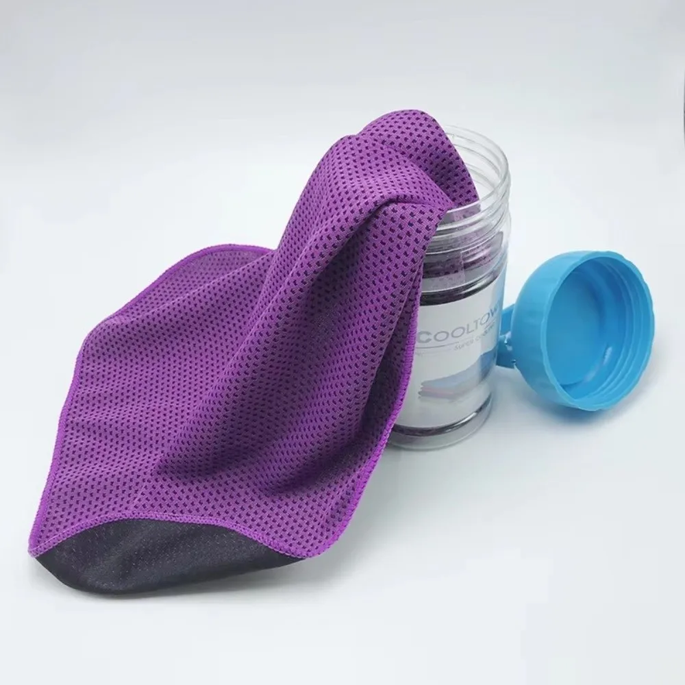 Portable Breathable Cooling Towel Ultra Soft Lightweight Ice Wipes Quick Drying Sunstroke Prevention Microfiber Towels Summer