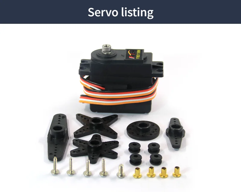 20 kg kontinuierliche Rotation analoger Feedback-Servo-Magnet-Encoder Standard-Metallzahnräder 360-Grad-Kunststoffmaterial für RC-Motoren