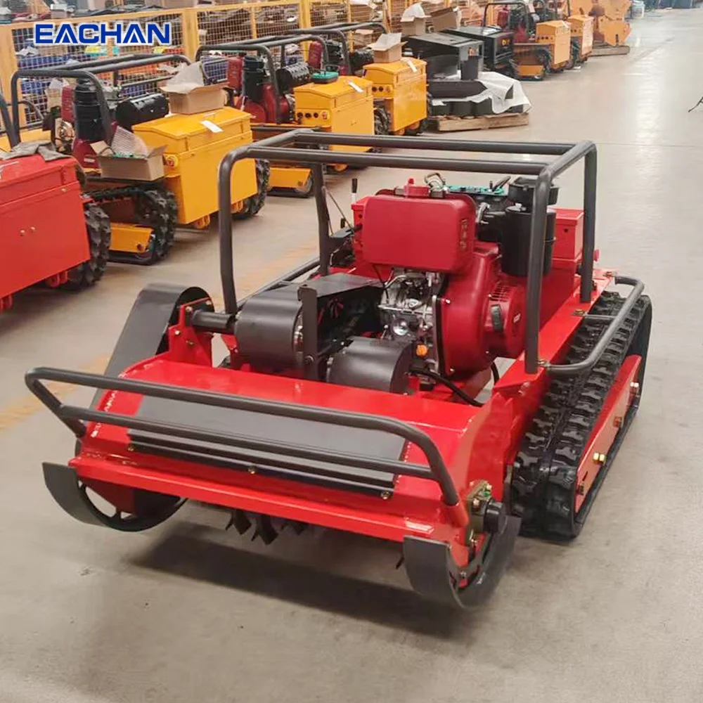 Tracked Remote Control Lawn Mower Customizable CE EPA Euro 5 Crawler Lawn Mower Orchard Garden Farm Hillside Grass Mower view 3