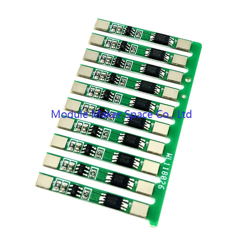 10 sztuk 1S 3.7V 3A Li-ion BMS PCM płytka zabezpieczająca ładowanie akumulatora PCM dla 18650 Lipo moduł ładowania akumulatora litowego
